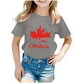 thumbnail image 1 of TopLLC Manches Courtes Col Rond Blouses & Chemises Chemises pour Enfants T-Shirt Graphique Manches Courtes Col Rond Crop Top pour 3-14 Ans Filles et Garçons T-Shirt Tee Blouse Fille, 1 of 3