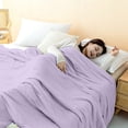thumbnail image 6 of 110x150cm Purple Jade Double Panel Summer Quilt by Dusknt Soft Lightweight Breathable Reversible Bed Comforter for Hot Sleepers Machine Washable Bedding, 6 of 6