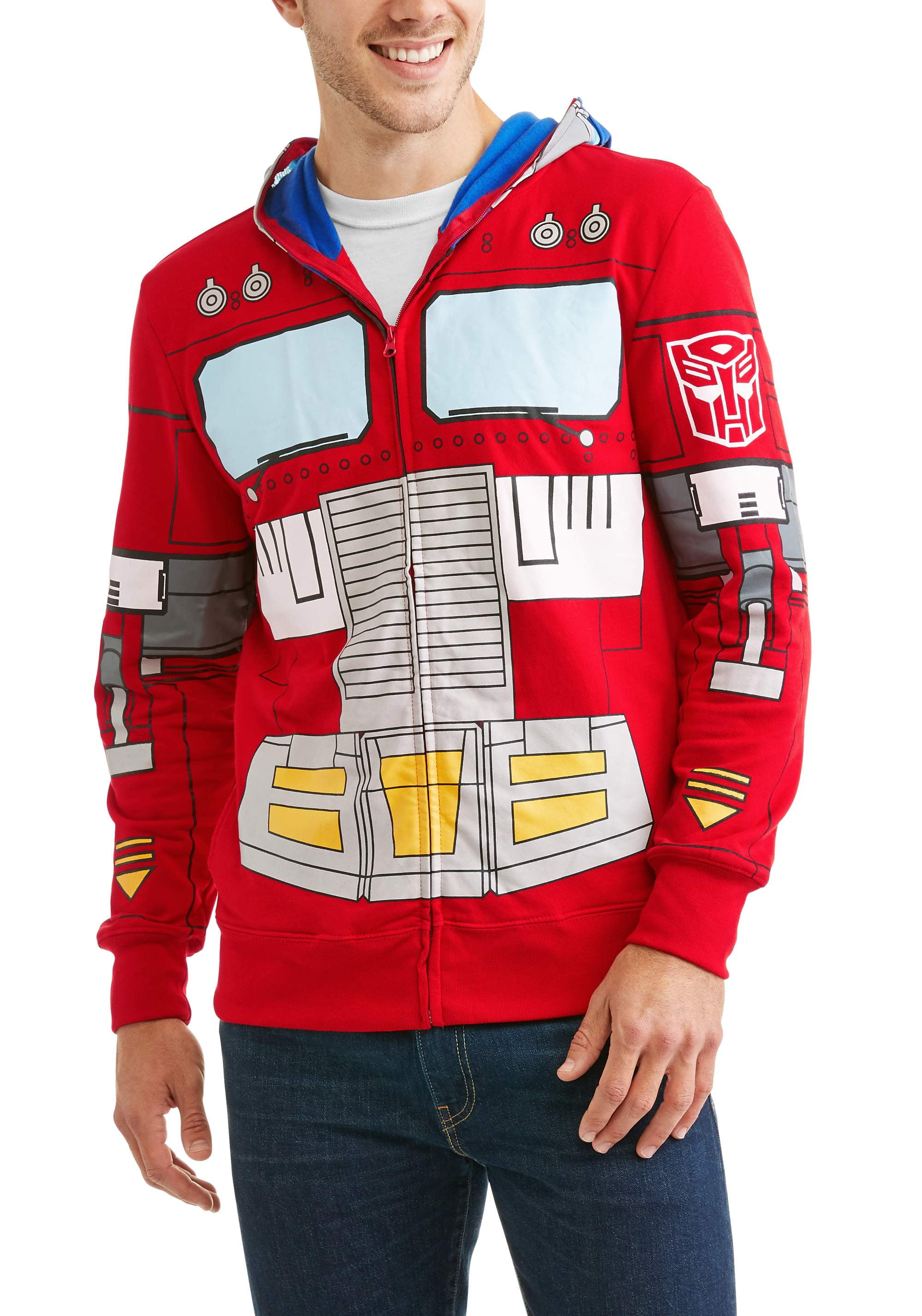Optimus Prime Costume Zip Hoodie Transformers Heren kleding Sweaters