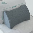 thumbnail image 4 of CHARRYARN by TexStead Ergonomic Lumbar Support Pillow - Pure Memory Foam - Suitable for Use in Cars or Office Chairs-S (18" x 9"x 6"),Dark gray, 4 of 7