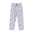 thumbnail image 4 of Xecao Lavender Flowers Men's Straight Lounge Pajama Pants: The Ultimate in Comfortable Sleepwear, 4 of 9