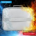 thumbnail image 3 of Fireproof Document Organizer with Lock, 3-Layer Document Bag with Waterproof Zipper, Home Office Travel Fire Proof Safe, Portable Filing Storage for Important File Passport Certificates Silver, 3 of 7