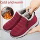 thumbnail image 1 of Zapatos de algodón para parejas de mediana edad y mayores de invierno, botas de algodón gruesas, cálidas y cómodas con forro polar, zapatos de algodón para mujer sin cordones, 1 of 5