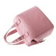 thumbnail image 4 of Bolsa de almuerzo con aislamiento, de tela Oxford de color sólido, impermeable, con cremallera de metal, lonchera portátil para viajar al trabajo, color rosa, 4 of 13