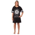 thumbnail image 3 of Supernatural Women's Distressed Winchester Brothers Nightgown Pajama Shirt Dress For Adults, 3 of 7