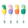 thumbnail image 1 of Coofit Baby Toothbrush Dinosaur Cartoon: 4PCS Soft Toddler Toothbrush Infant Toothbrush, 1 of 10