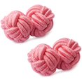 thumbnail image 2 of Silk Knot Fabric Cufflinks 5 Pairs Set for Mens/Womens Shirt Gift, 2 of 5