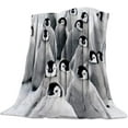 thumbnail image 1 of LHSHID Penguin Throw Blanket Warm Fuzzy Plush Bed Blanket Fleece Flannel Blanket Cute Penguins Family Fun Art Lightweight Blanket Throw for Sofa Bed Couch 30"x40", 1 of 7