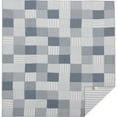 thumbnail image 6 of VHC Brands Sawyer Mill Patchwork Chambray Cotton Farmhouse Pre-Washed Square Queen Bedding Accessory, Quilt 90x90, Blue Denim, 6 of 7