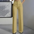 thumbnail image 2 of Teyfeniy Womens Dress Pants Business Casual Flex Motion Slacks Dressy Pants Regular Office Fashion Stylish High Waist Straight Leg Work Trouser with Pockets, 2 of 8