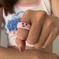 thumbnail image 3 of Women Ring Resin Round Cute Decorative Finger Ring Knuckle Ring Stackable Ring, 3 of 10