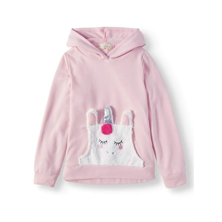 - Girls' Sherpa Critter Fleece Hoodie