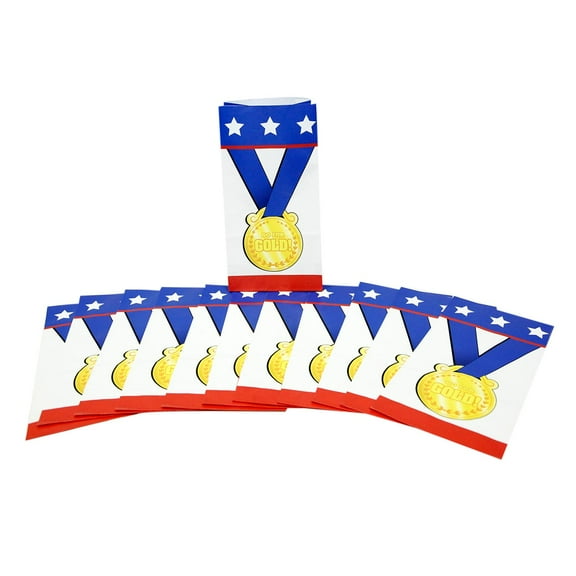 Fun Express Multi-color Birthday Party Bags, 12 Count