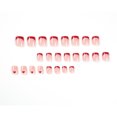 thumbnail image 3 of Fofosbeauty 24pcs Press on False Nails, Square Fake Nails, Ladies b&w French, 3 of 6