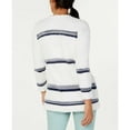 thumbnail image 2 of Style & Co Striped Open-Front Cardigan (Winter White Combo, XL), 2 of 5