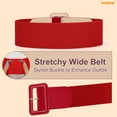 thumbnail image 6 of WHIPPY Women Wide Stretch Belt Elastic Waist Belt for Dresses Ladies Waist Belts, 6 of 7