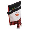 thumbnail image 5 of Raindrops Christmas Plaid Chair Cover, Holiday Theme Cloth Slipcover, 1 Piece, 5 of 7