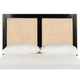 thumbnail image 2 of SAFAVIEH Vienna Cane Farmhouse Wood Headboard, Full, Black, 2 of 7