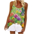 thumbnail image 2 of SMihono Hauts pour Femmes Débardeur Mode Été Col Rond Sans Manches Imprimé Décontracté Blouse Débardeur pour Femmes Hauts d'Été pour Femmes, 2 of 5