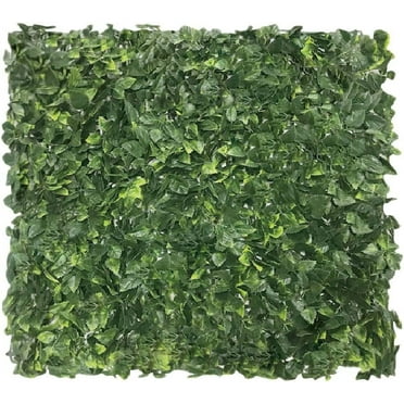 3 Pcs 20"x20" Artificial Boxwood Panels Greenery Wall Topiary Hedge Plant Privacy Ivy Screen Faux Décor Outdoor Indoor Use Backyard Garden Decoration, Rose