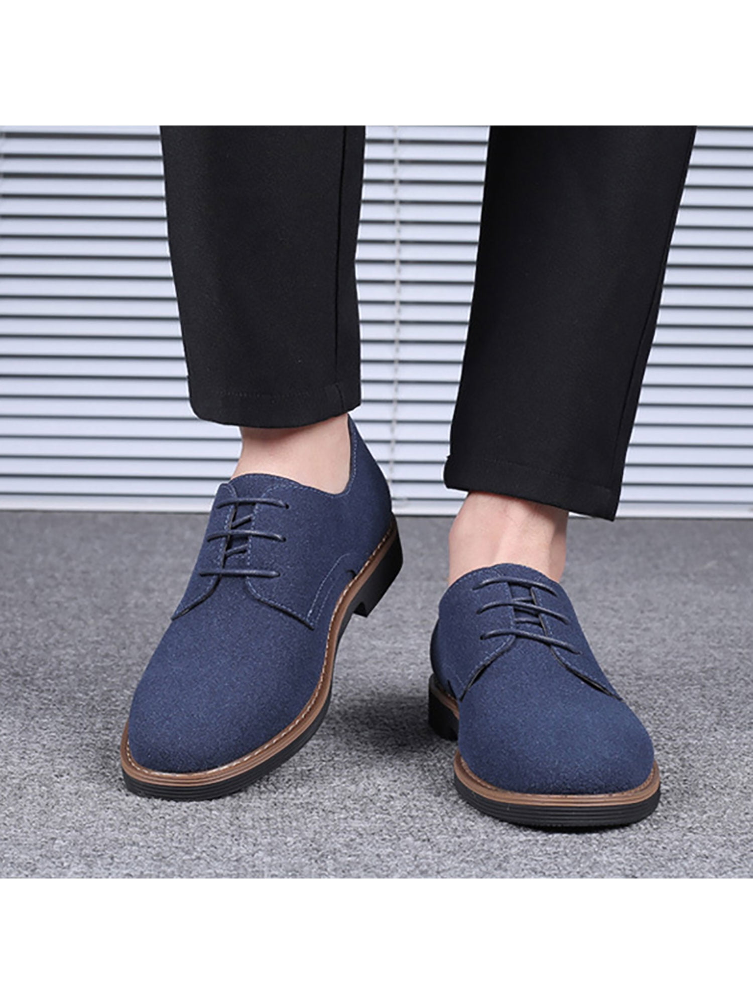 Comfortable and Wearable Soles Convenient Lightweight and Simple Comfortable Mens Oxford Shoes Mens Formal Shoes with Style PU Leather Round Head Shoes Comfortable and Wearable Soles Convenient Lightweight and Simple Comfortable Mens Oxford Shoes Mens Formal Shoes with Style PU Leather Round Head Shoes