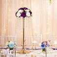 thumbnail image 6 of Flower Balls Wedding Rose Centerpieces: 10 Pcs Fake Flowers with Base Kissing Balls Decor Purple&White Artificial Floral Arrangements Flower Bouquet of Roses Home Party Table DIY Decorations, 6 of 6