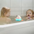 thumbnail image 4 of Set de Juguete de Barco de Baño | Barco de plástico flotante de cuerda | Diseño mecánico | Juego acuático interactivo | Colores brillantes | Material seguro no tóxico | Para baño y piscina | 1 Pieza, 4 of 7