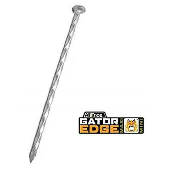 Gator Spiral 12" Nails, Edging Anchoring Spikes, Spiraled for Penetration & Grip.(12 Inches)