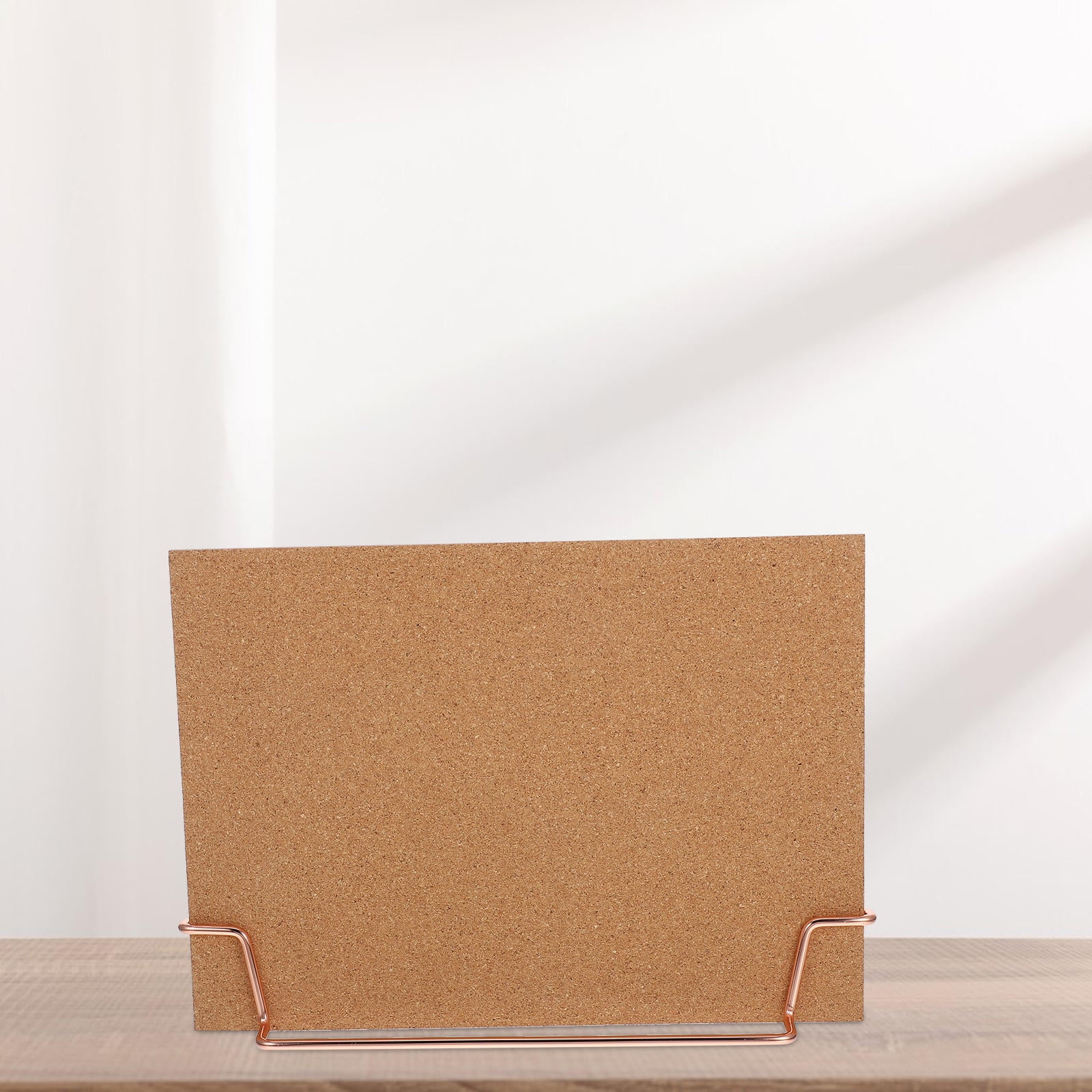 Masteelf Mini Cork Board Set for Desk Tabletop - Office Bulletin Board for Photos, Notes, and Decorative Wood Display