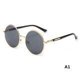 thumbnail image 2 of Gafas de sol de tendencia retro Gafas de sol con montura redonda, 2 of 14