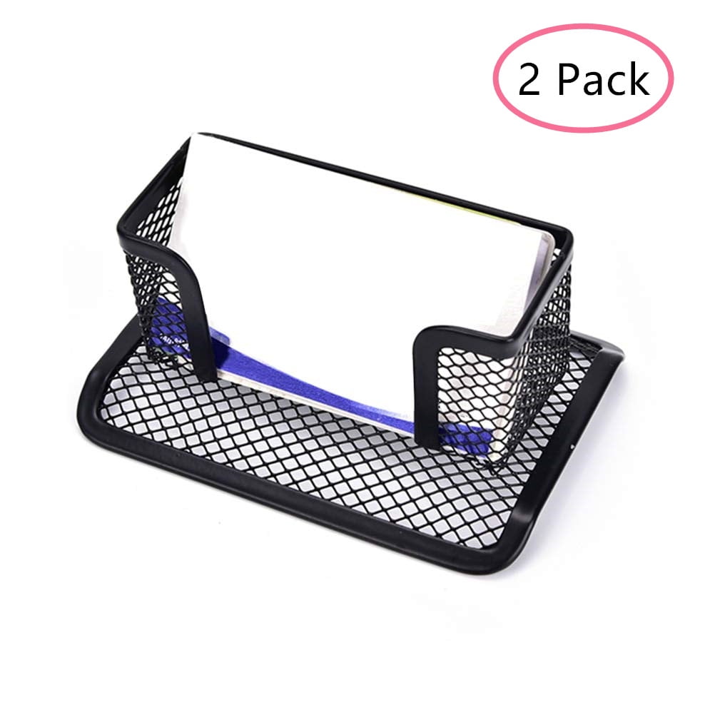 Pro Space Business Card Holder Metal Mesh Name Card Stand Office