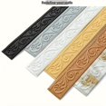 thumbnail image 6 of 6 Rolls 3D Flexible Foam Crown Molding Strips, 532×3 In Self-Adhesive Peel & Stick Baseboard Trim, Retro Wall Edge Decor for Home & Hotel, 6 of 7