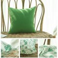 thumbnail image 3 of Funda de almohada de poliéster con estampado de hojas de plantas, impermeable, de doble cara, 2 uds., sin núcleo, 3 of 5