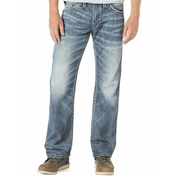 Silver Jeans - Mens Jeans 40x36 Relaxed Straight-Leg Stretch 40 ...