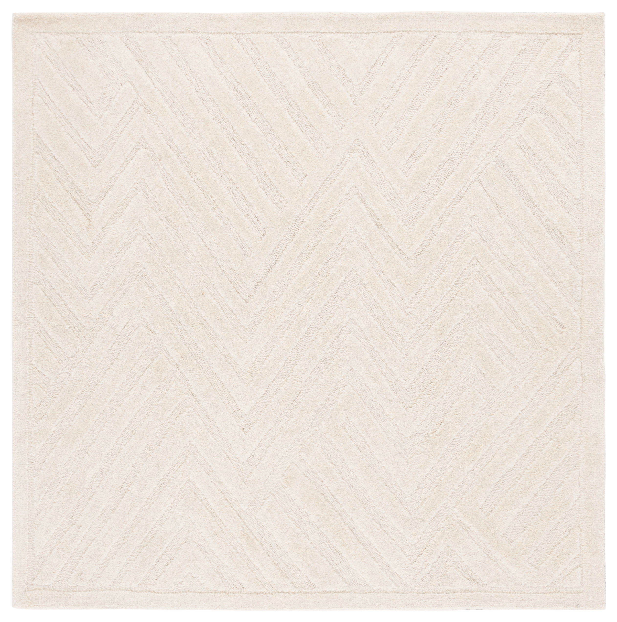Safavieh Mykonos Evren Diamond Area Rug, Ivory, 6' x 6' Square