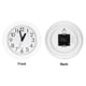 thumbnail image 4 of Reloj de pared Uxcell de 8 pulgadas, funcionamiento a batería de cuarzo, silencioso y sin tictac, reloj de pared redondo, blanco, 4 of 6