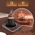 thumbnail image 3 of BN-LINK Coffee Mug Warmer with Light, Electric Cup Warmer for Desk with 3 Temperature Settings, Auto Shut Off, Beverage Warmer for Heating Coffee, Milk, Tea and Hot Chocolate(Wood Color), 3 of 9