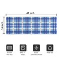 thumbnail image 5 of Blue and White Grid Pattern Door Rugs,Washable Non Slip Door Mats Indoor,Decorative Door Mats,Entry Mat Indoor for Entrance,Bedroom,Kitchen,Bathroom,16"x47", 5 of 6