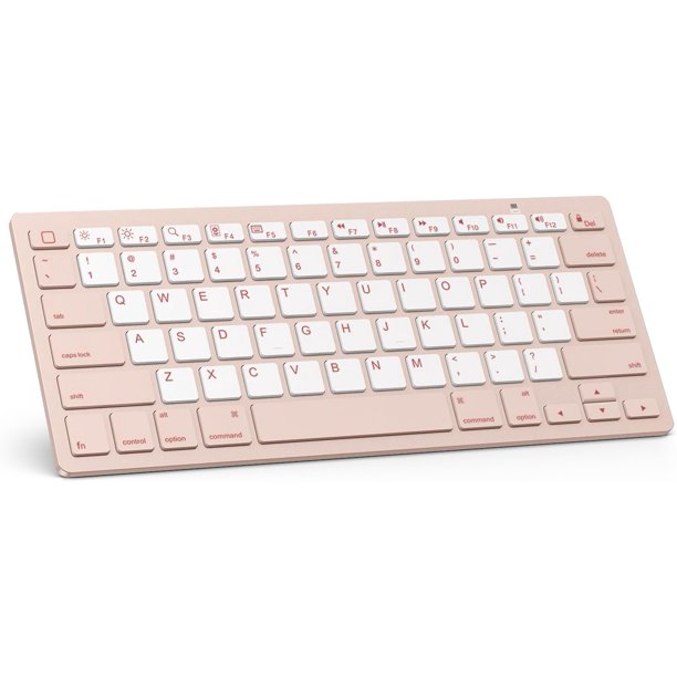 OMOTON Bluetooth Keyboard Compatible with A16 11th 10th Generation, 10.2 (9th/8th/7th), Pro 13/12.9/11 inch, Air/Mini and More iOS Devices, White