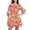 *1-Red, variant on VBVC Women's Floral Ruffle 3/4 Sleeve Mini Dress, Ladies' Tie Waist A-Line Short Dresses, Casual Summer Tiered Dress For Women,Green,S-XL