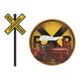 thumbnail image 1 of BEMS-Fondo de sala de estar con logotipo de tren personalizado en blanco lechoso, 1 of 5
