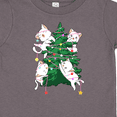 thumbnail image 4 of Inktastic Kawaii Cats Christmas Tree Boys or Girls Toddler T-Shirt, 4 of 5