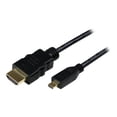 thumbnail image 1 of StarTech.com 3 ft High Speed HDMI? Cable with Ethernet - HDMI to HDMI Micro - M/M (HDMIADMM3) - HDMI cable with Ethernet - HDMI male to micro HDMI male - 3 ft - black, 1 of 5