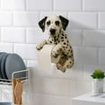 thumbnail image 3 of ZZkhGO Dog Toilet Paper Holder, Cute Animal Design Wall Mounted, Resin Paper Roll Dispenser for Bathroom Decor, 3 of 5