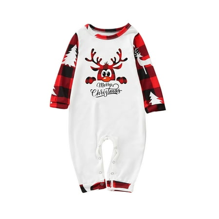 

Matching Family Christmas Pajamas Set Christmas Pjs For Family Set Red Plaid Top And Long Pants Sleepwear Sets Kid Sleepwear Black 6M