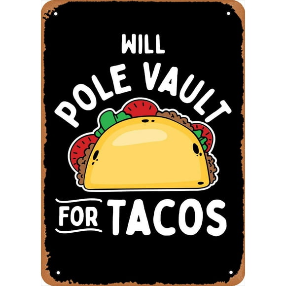Pole Vaulting Pole Vault Pole Vaulting Poster 8x12 Inch Retro Vintage Metal Sign Home Man Cave Art