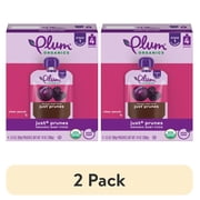 (2 pack) Plum Organics® Stage 1 Organic Baby Food Just® Prunes 3.5oz Pouch-4-Pack