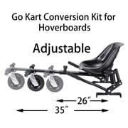HoverTech Hovercart 1 Seater Go-Kart - Black