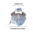 thumbnail image 6 of CXALSSY Large Shawl Sun Hat Neck Protector Summer Sun Men's Outdoor Fisherman Hat Big Wind Solar Rechargeable Fan, 6 of 6