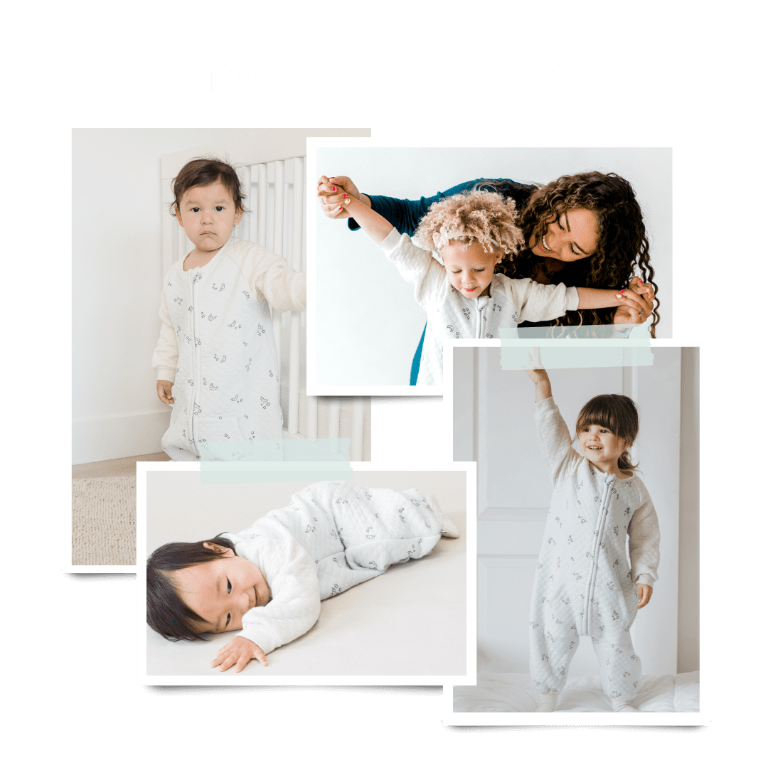 Tealbee Dreamsie - Bamboo Sleep Sack with Sleeves and Footies - (0.8 Tog) Croissant 3T-4T
